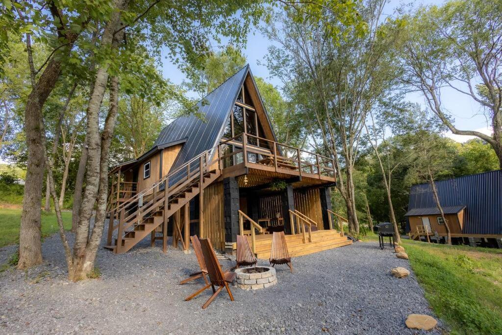 Valhalla Cabins Aframes With Hot Tubs & Sauna Cosby Exterior foto